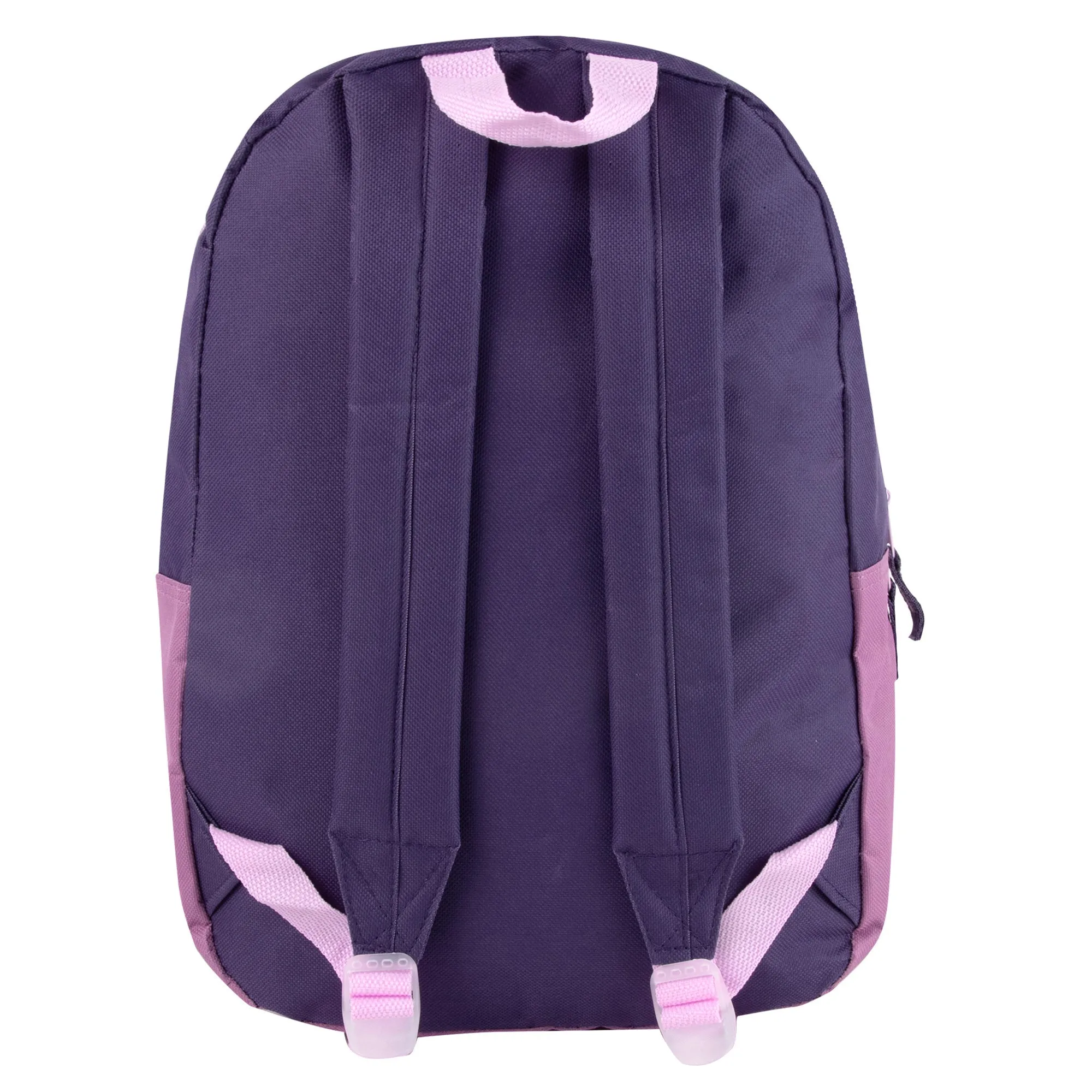 17- Inch Double Front Zippered Pocket Backpack - Girls