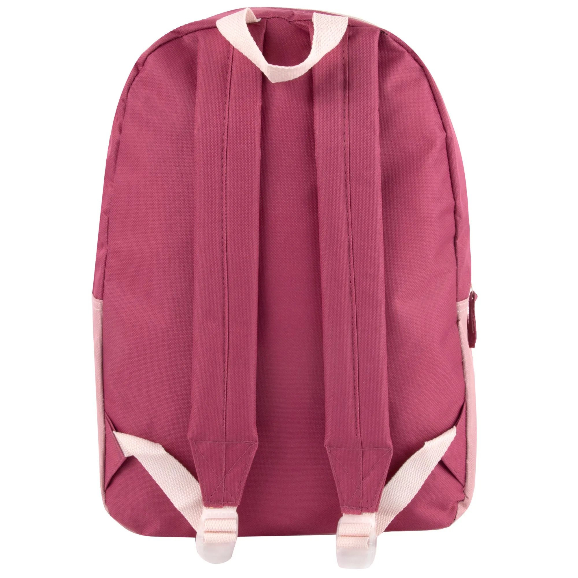 17- Inch Double Front Zippered Pocket Backpack - Girls