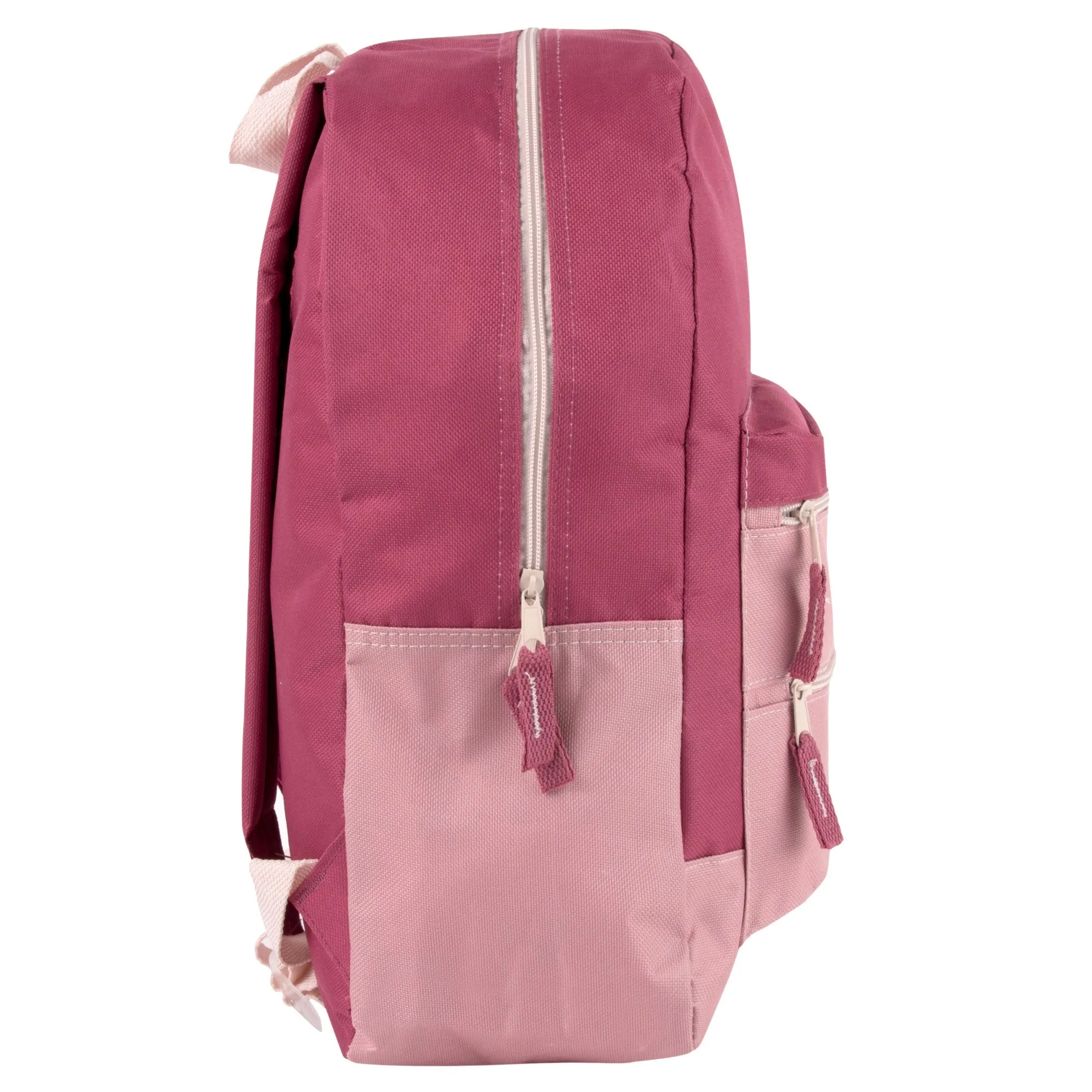 17- Inch Double Front Zippered Pocket Backpack - Girls