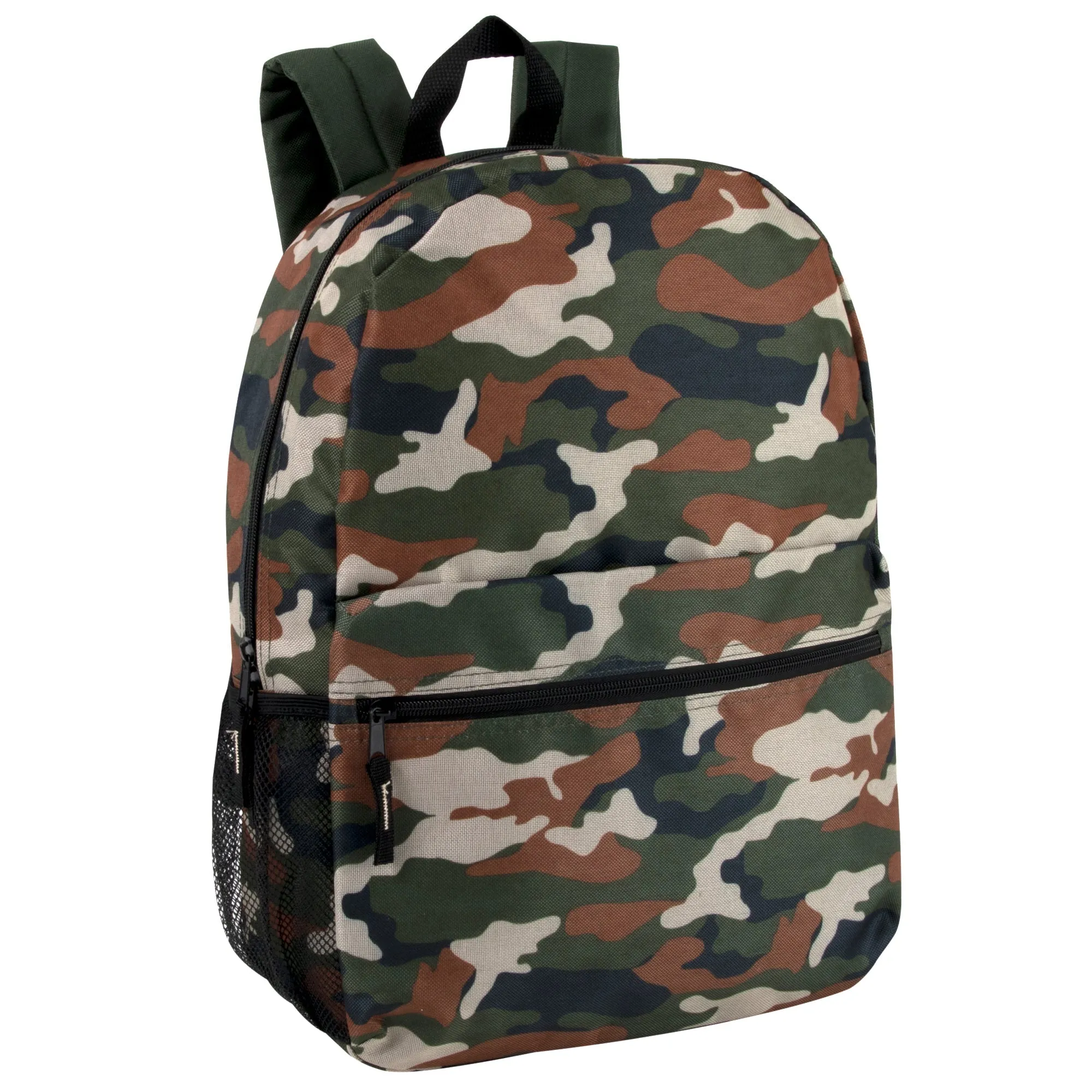 17-inch Printed Backpack w Side Mesh Pockets