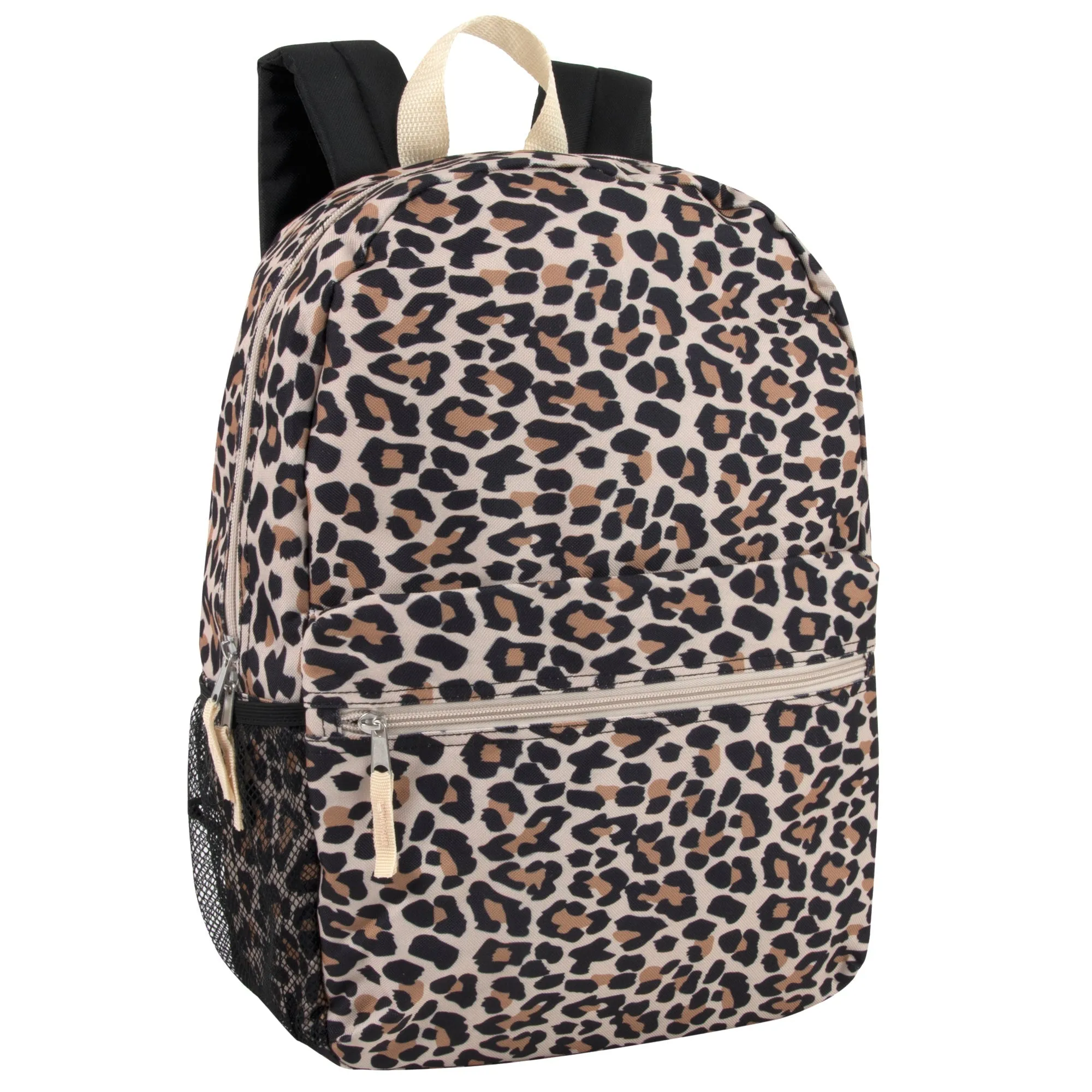 17-inch Printed Backpack w Side Mesh Pockets