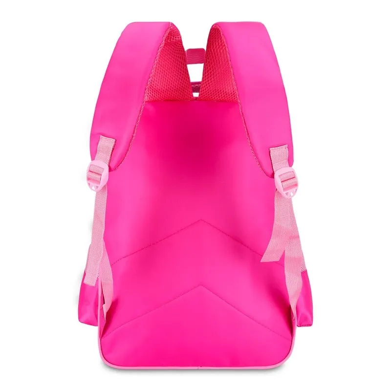 22 Litres School Bag - Fun Design, Lightweight & Durable | Water Bottle Pockets | Ink Blue