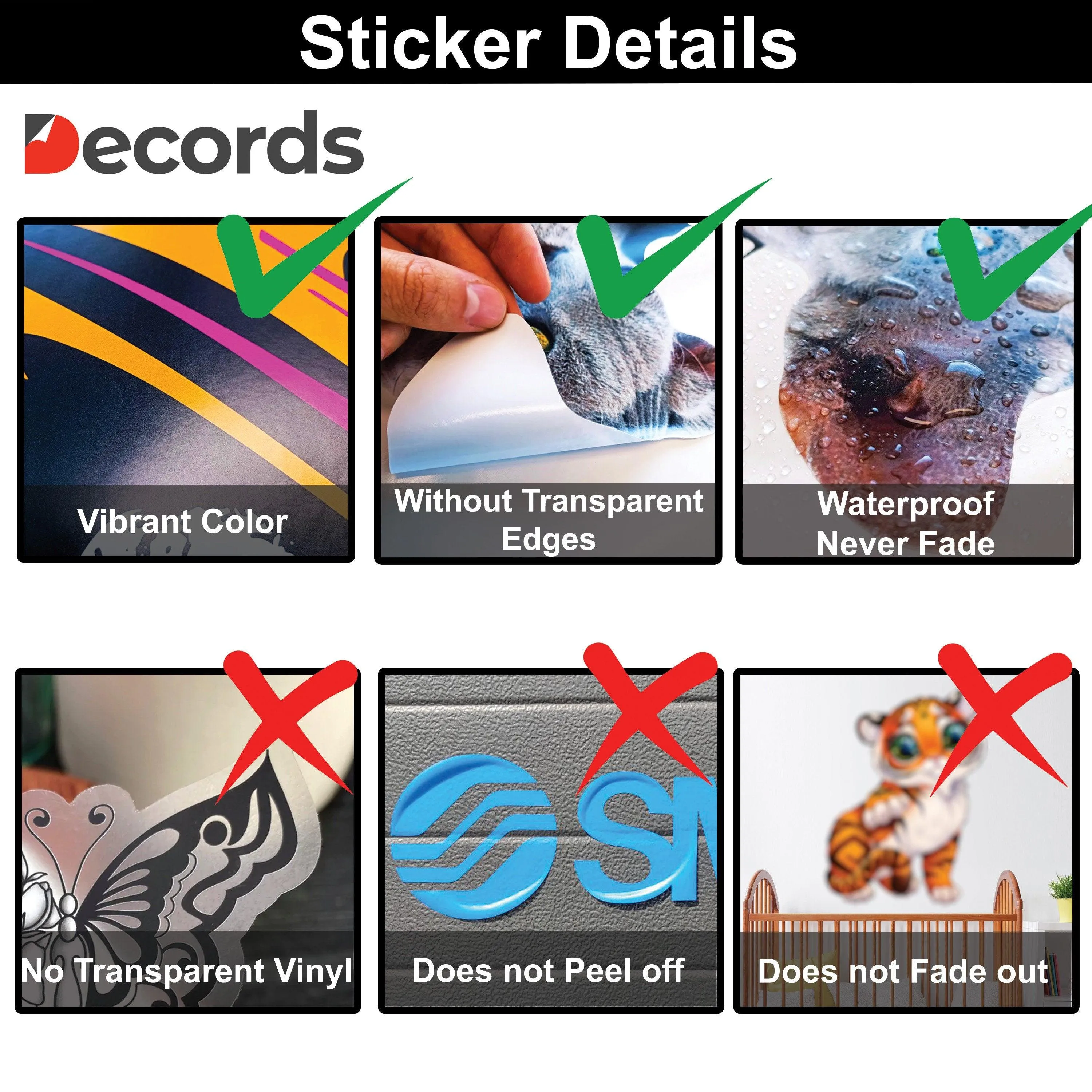 24x No Peanuts Allergy Alert Sticker - Food Allergies Awareness Safety Decals