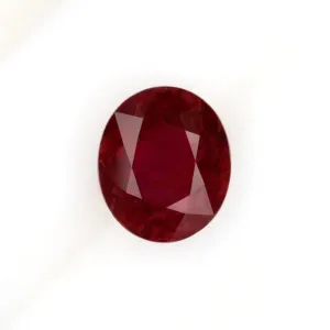 3.25 CARAT GIA CERTIFIED OVAL SHAPE CUT RUBY RICH RED LOOSE NATURAL GEMSTONE