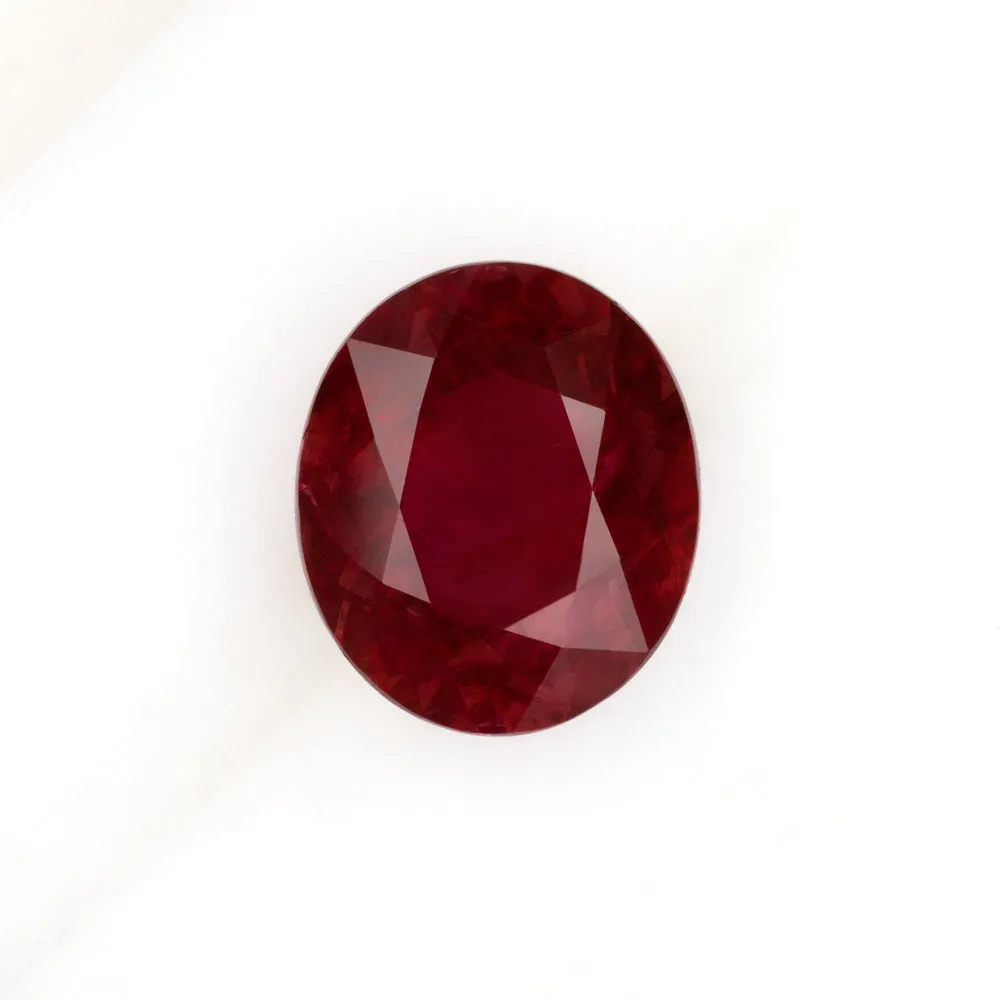 3.25 CARAT GIA CERTIFIED OVAL SHAPE CUT RUBY RICH RED LOOSE NATURAL GEMSTONE