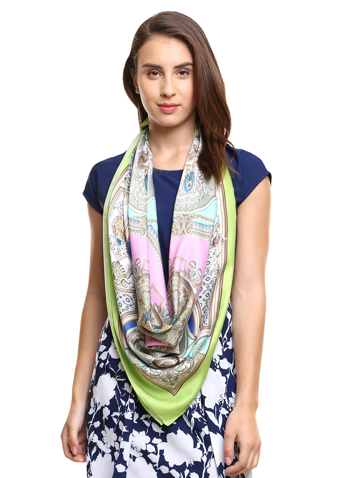 Abstract Designed Printed Scarf