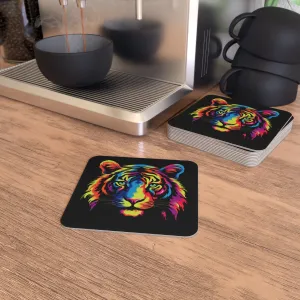 Abstract - Tiger: Printed Coaster Set (Set of 2)