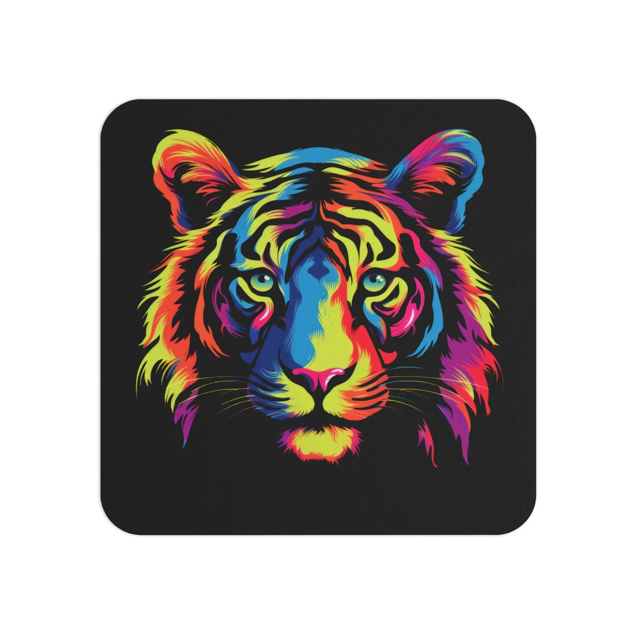 Abstract - Tiger: Printed Coaster Set (Set of 2)