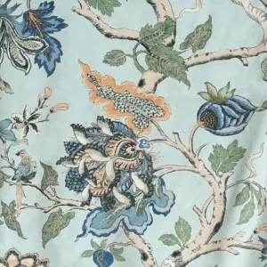 Adhira Printed Velvet Fabric Remnant Cirrus