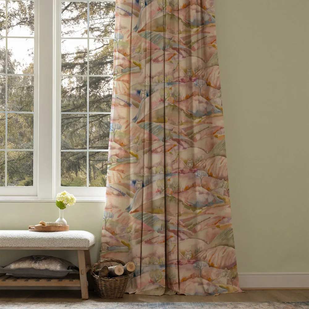 Ambleside Printed Cotton Fabric (By The Metre) Russett