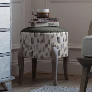 Arwen Printed Finn Footstool Frost