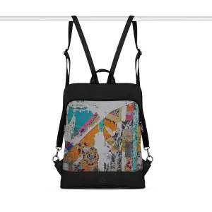 Black Laptop Backpack Cracked