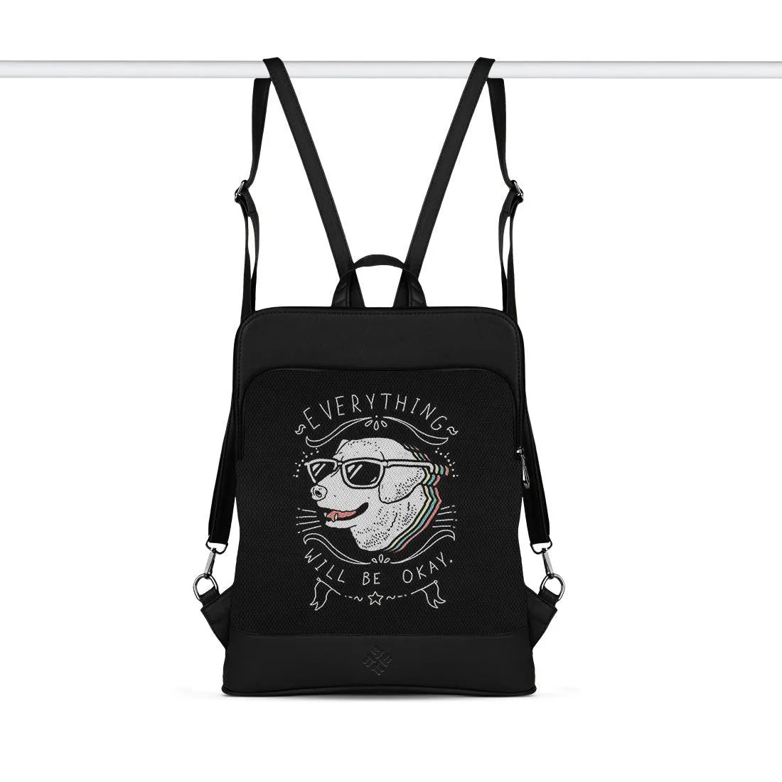 Black Laptop Backpack Everything Will Be Okay