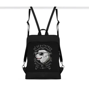 Black Laptop Backpack Everything Will Be Okay