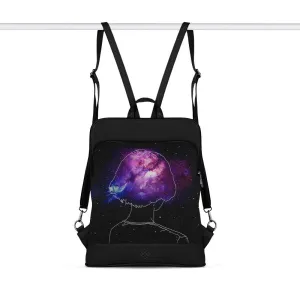 Black Laptop Backpack Lonely