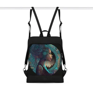 Black Laptop Backpack Mandala Style