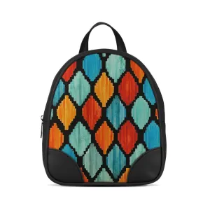 Black O Mini Backpacks Rhombus sarong