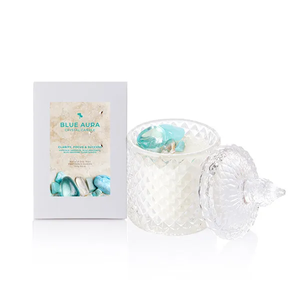 Blue Aura Crystal Deluxe Hamper
