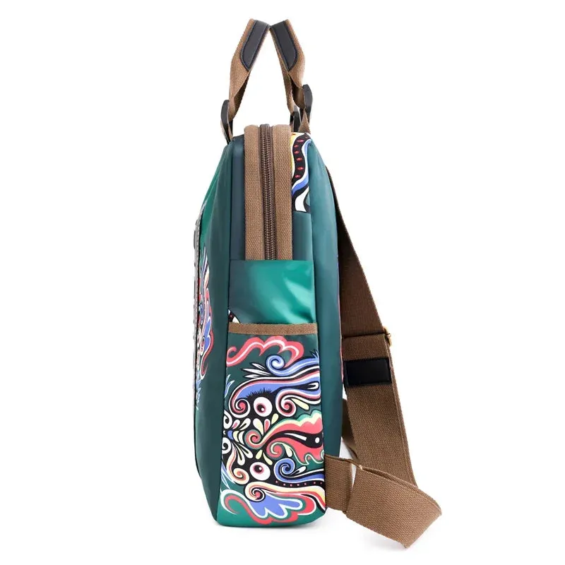 Bohemian Embroidered Backpack – Large Capacity Travel & Student Bag