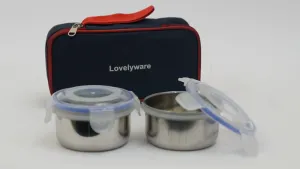 Capsule Forelock Lunch Box (300ml*2 Container With Bag)