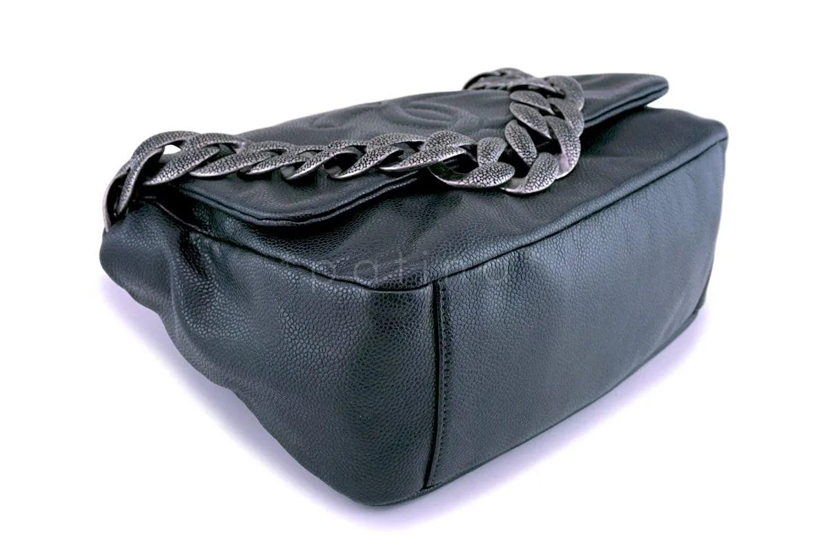 Chanel Gray Caviar 31 Timeless Flap Bag
