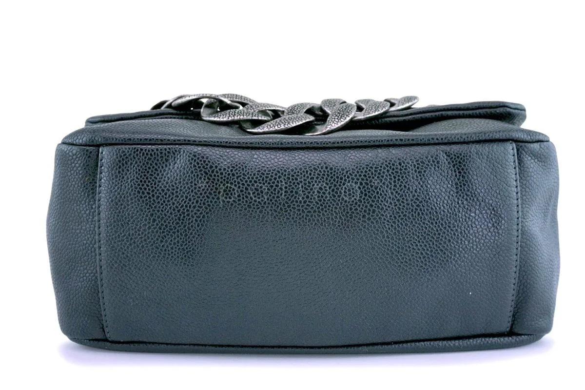 Chanel Gray Caviar 31 Timeless Flap Bag