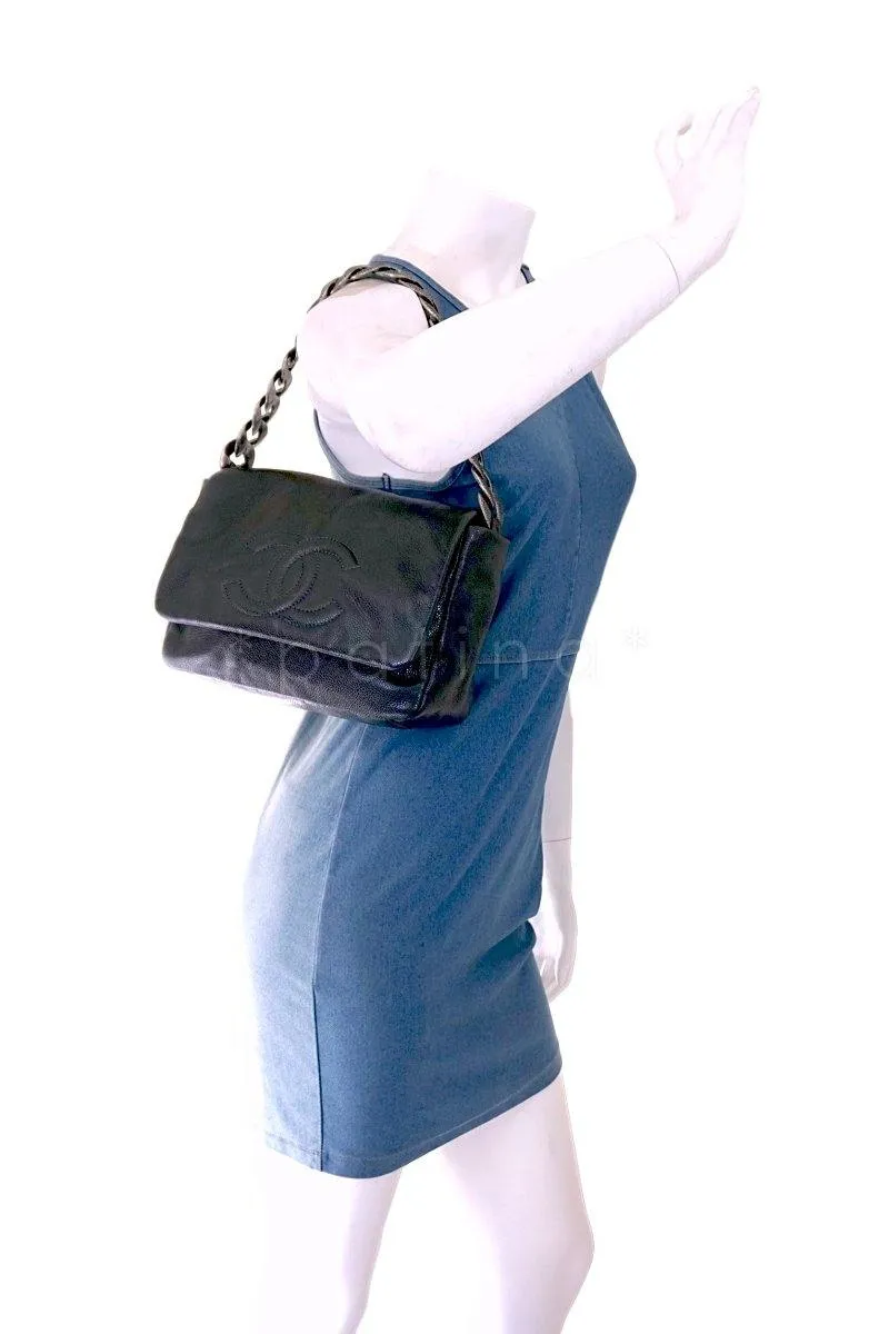 Chanel Gray Caviar 31 Timeless Flap Bag