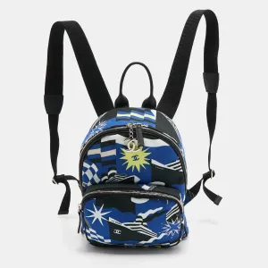 CHANEL Multicolor Printed Canvas La Pausa Bay Backpack