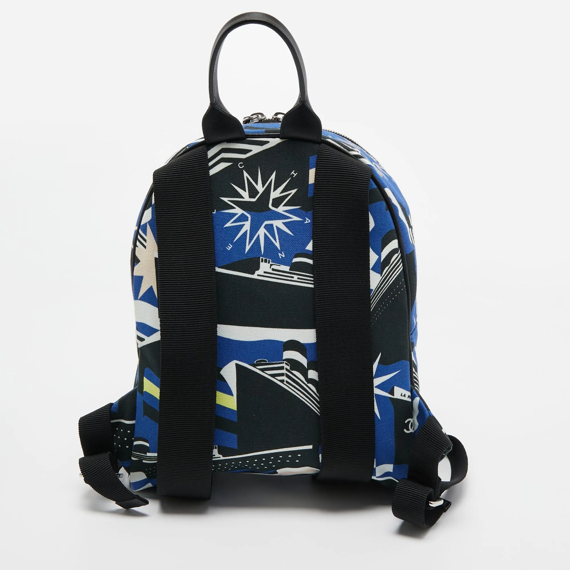 CHANEL Multicolor Printed Canvas La Pausa Bay Backpack