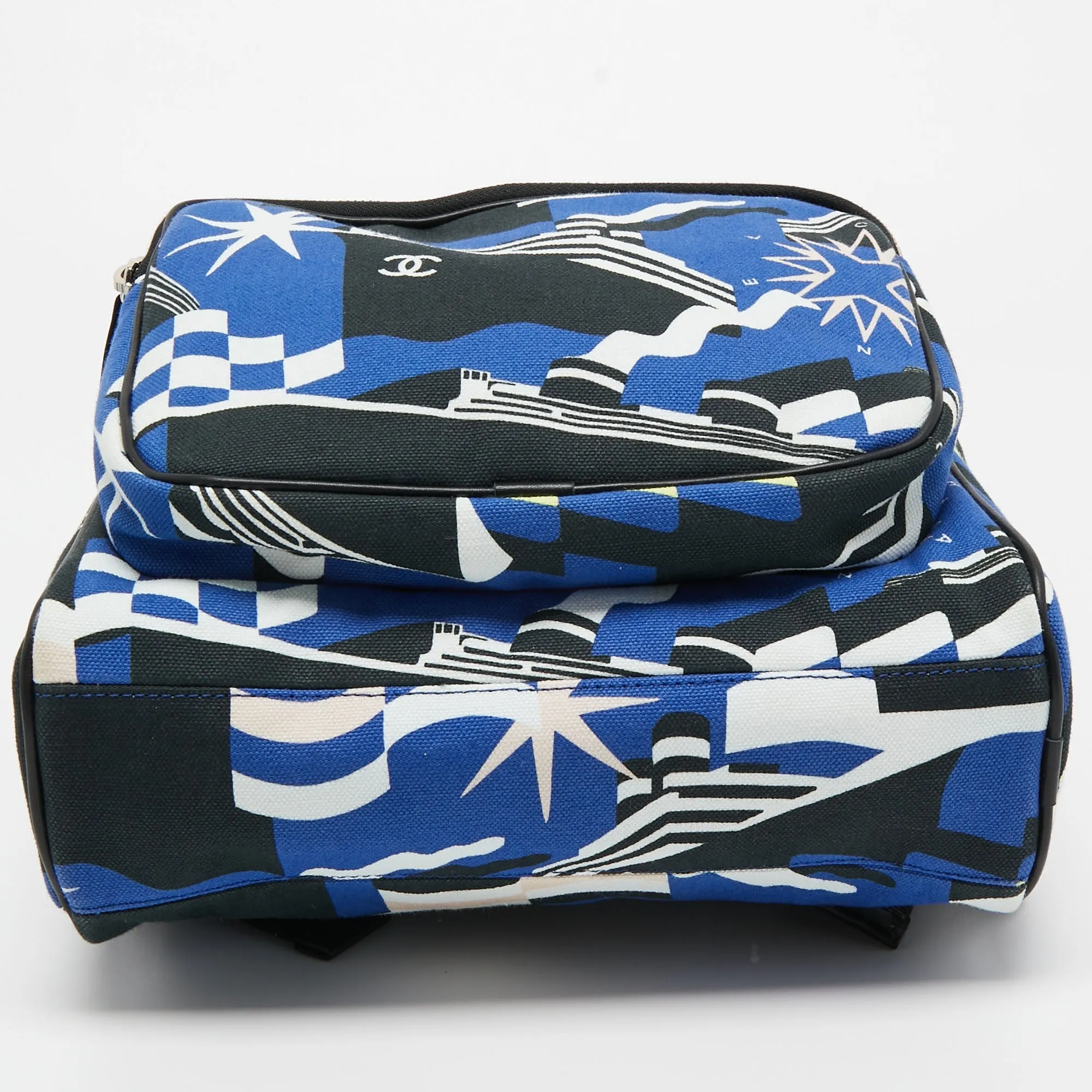 CHANEL Multicolor Printed Canvas La Pausa Bay Backpack