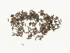 Copper Opaque Pipe / Bugle Glass Seed Beads