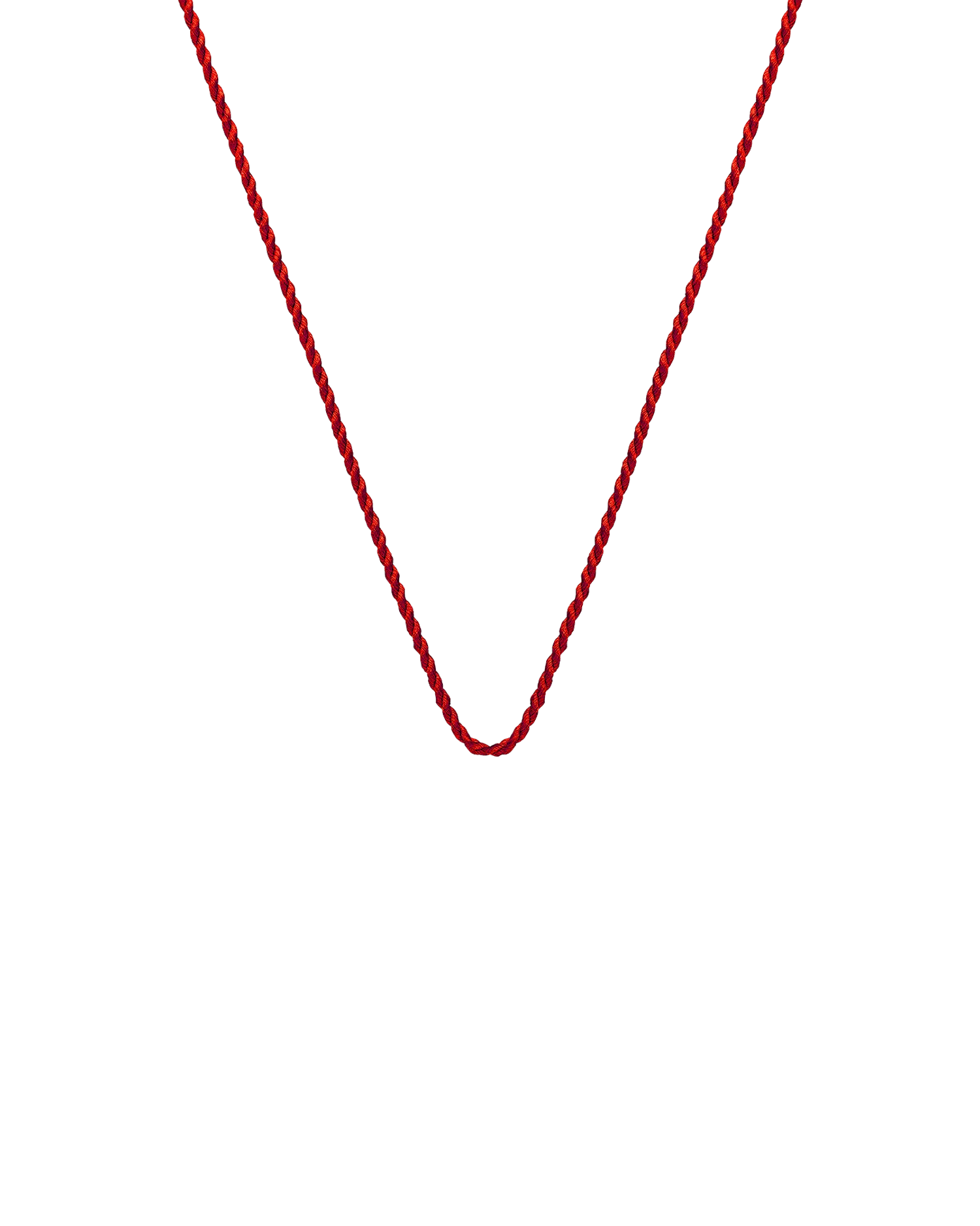 Coral Red Silk Rope | Silk and Yellow Gold