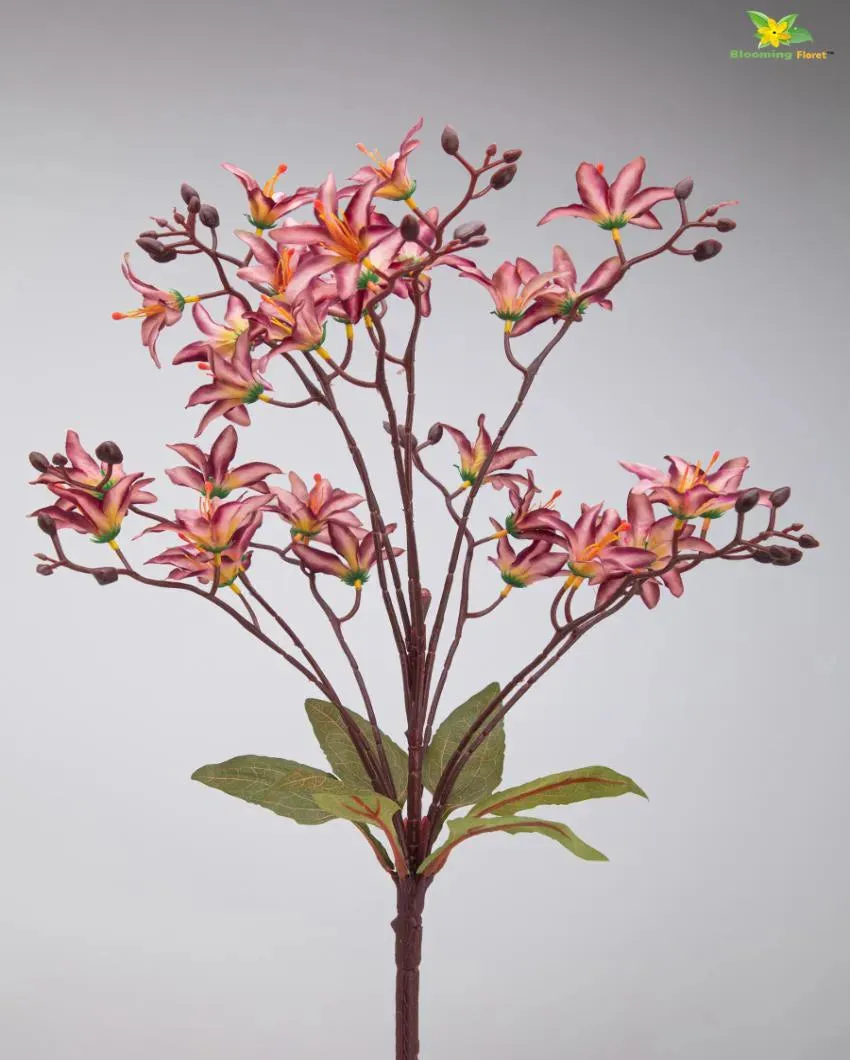 Cymbidium Orchid Natural Looking Flower Bunch | 2 feet| Vase Not Included