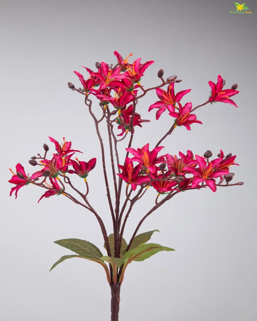Cymbidium Orchid Natural Looking Flower Bunch | 2 feet| Vase Not Included