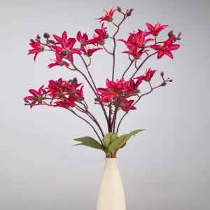 Cymbidium Orchid Natural Looking Flower Bunch | 2 feet| Vase Not Included