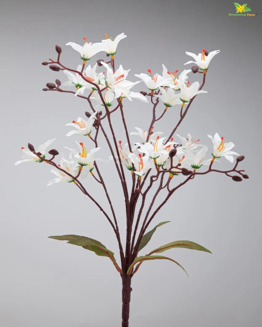 Cymbidium Orchid Natural Looking Flower Bunch | 2 feet| Vase Not Included