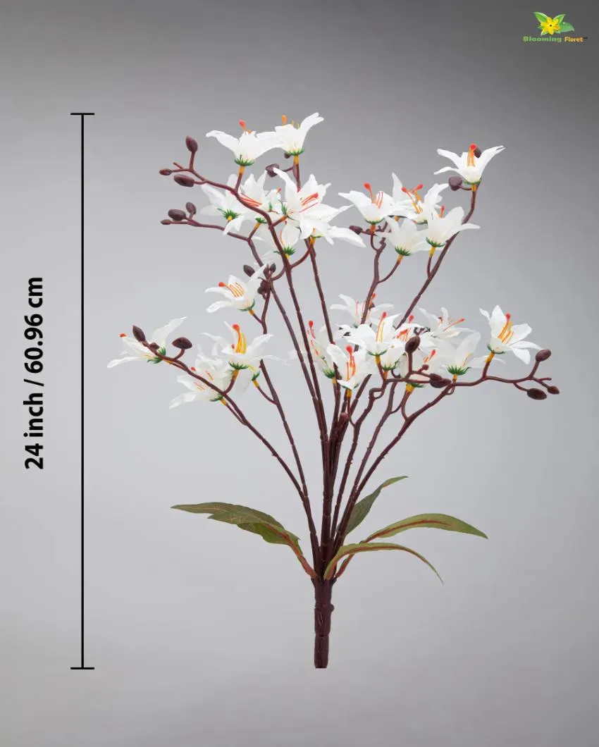 Cymbidium Orchid Natural Looking Flower Bunch | 2 feet| Vase Not Included