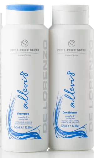 De Lorenzo Instant Allevi8 Shampoo & Conditioner Duo 375ml