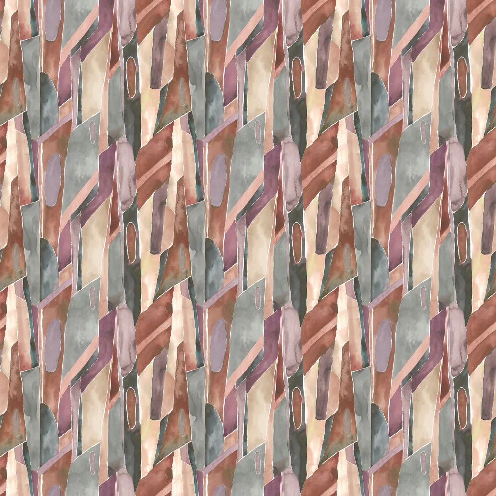 Delaunay Printed Fabric (By The Metre) Amber