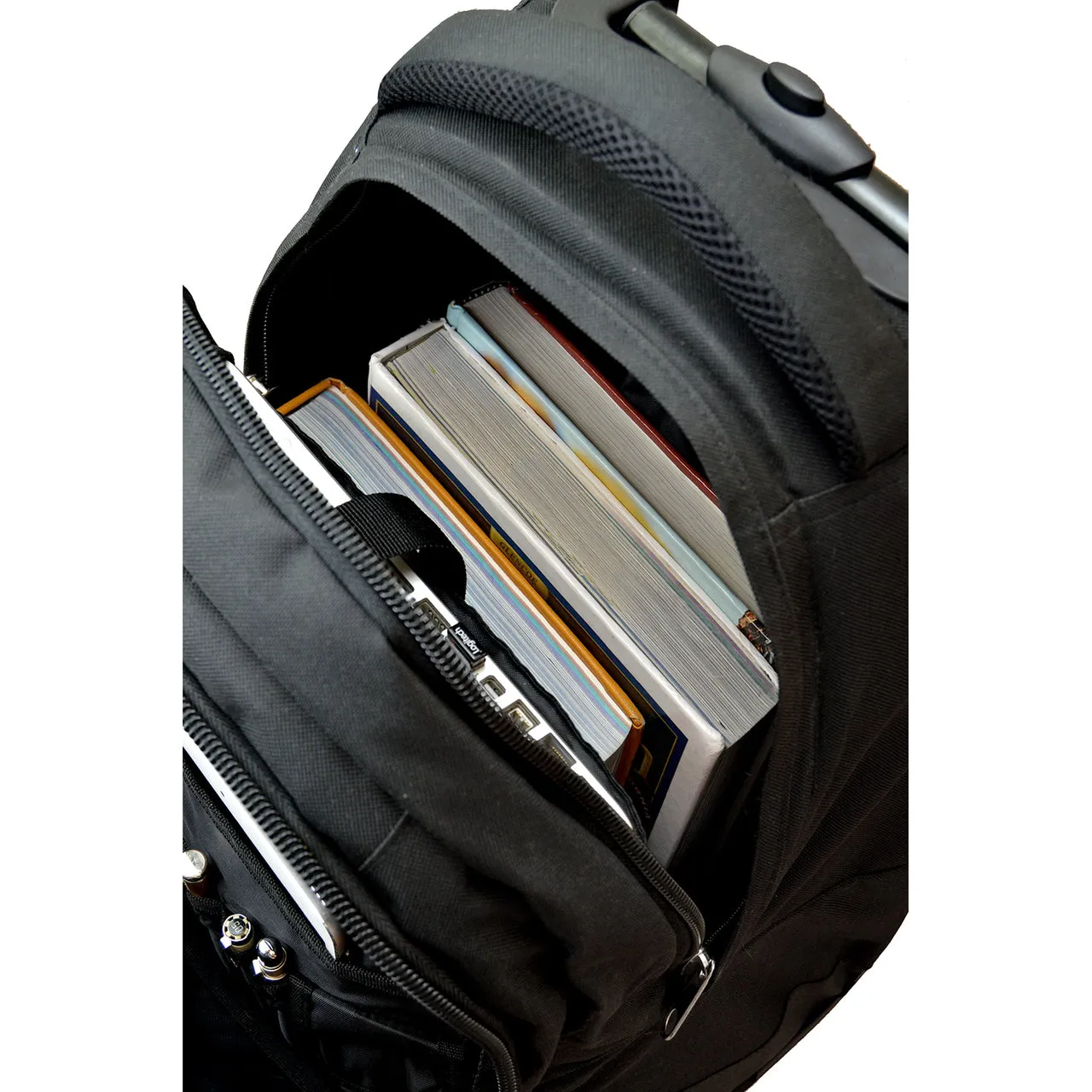 DePaul Premium Wheeled Backpack in Black