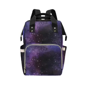 Galaxy Diaper Bag Backpack, Space Universe Baby Boy Girl Waterproof Insulated Pockets Stylish Mom Dad Designer Men Women Multipurpose