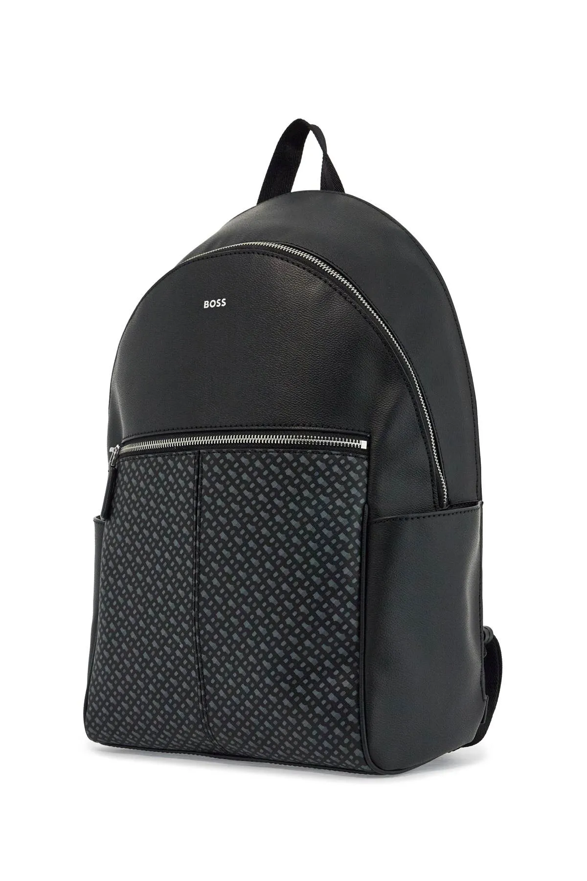 Geometric-Pattern Synthetic Travel Backpack