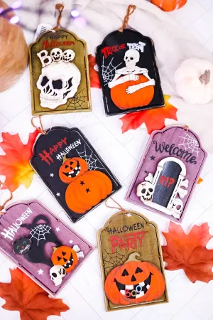 Halloween Tag Ornaments (6 Styles) FINAL SALE
