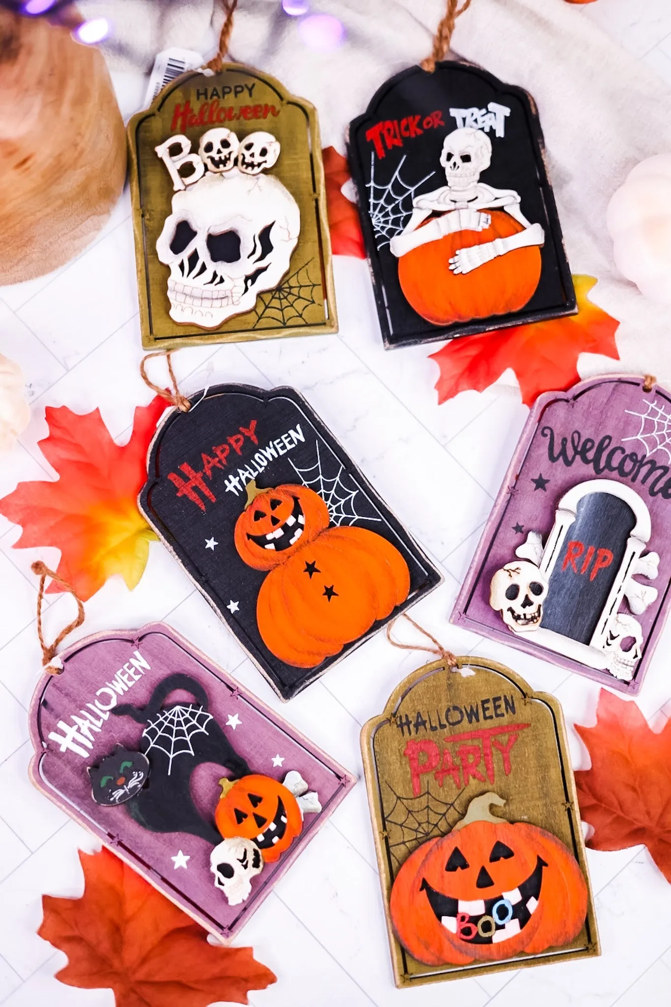 Halloween Tag Ornaments (6 Styles) FINAL SALE