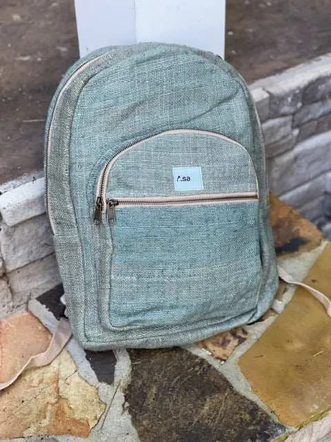 Hemp Backpack - Blue