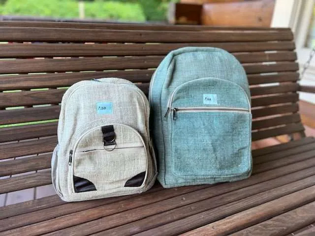 Hemp Backpack - Blue