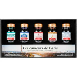 Jacques Herbin Writing Ink Set Colours of Paris 10ml