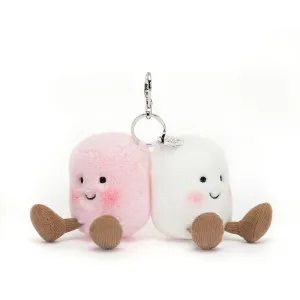 Jellycat Amuseable Bag Charm - Pair of Marshmallows