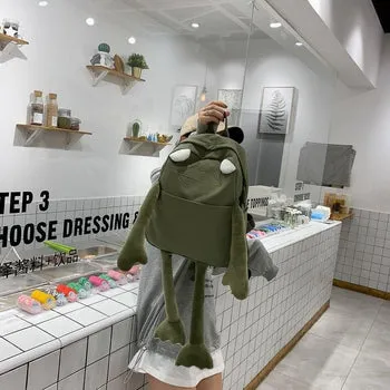Kawaii Frog Backpack - Kawaii Bag - Kawaii Backpack