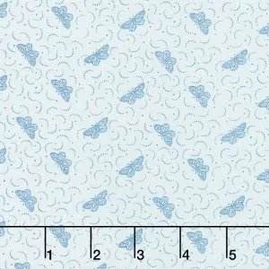 Le Beau Papillon - Una Blue Dust Yardage
